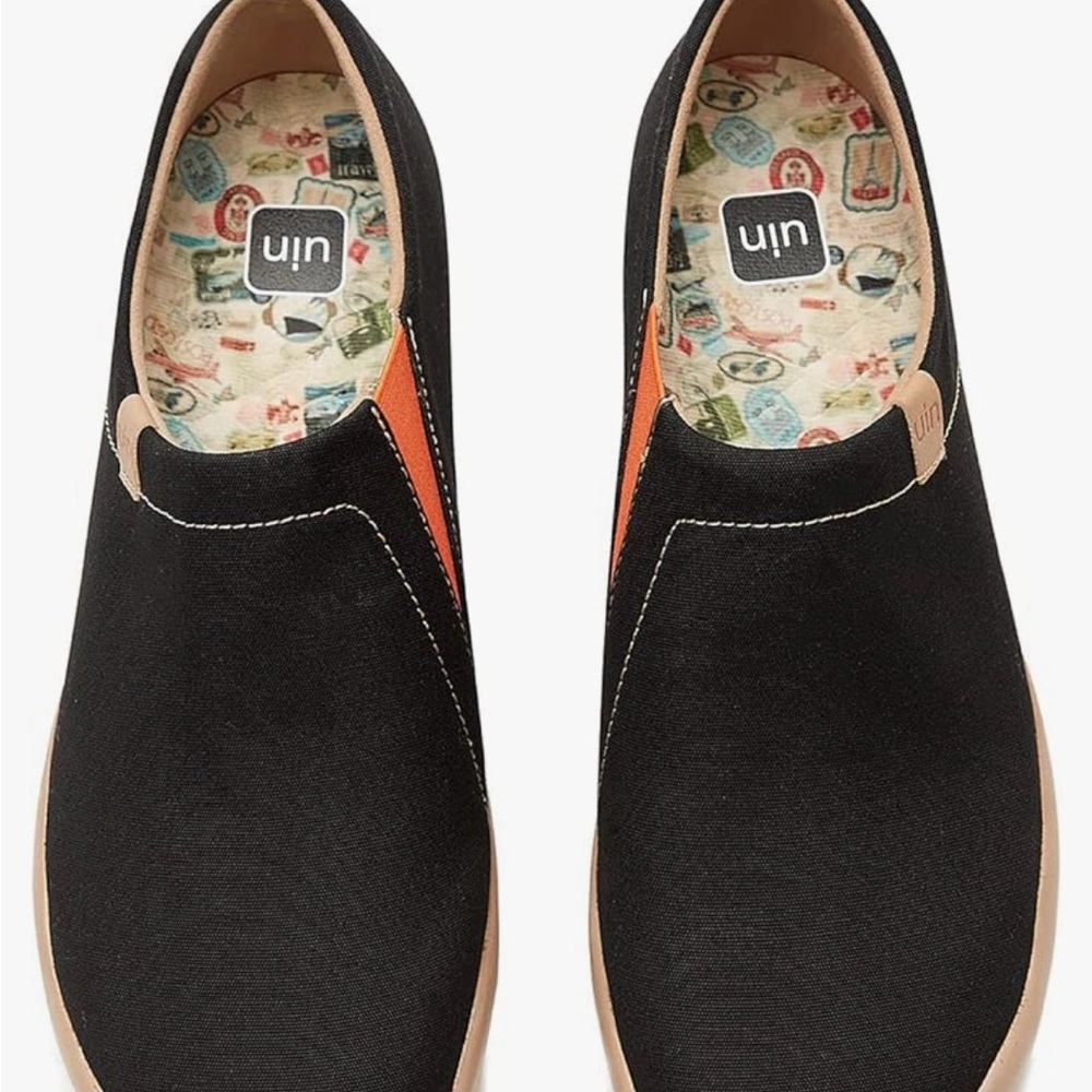 UIN women’s 6.5  Black Slip-On Shoes